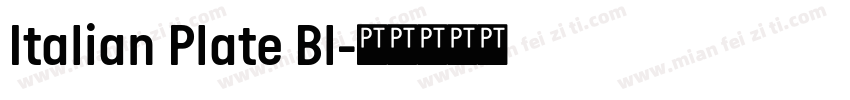 Italian Plate Bl字体转换